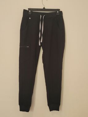 Figs Women's Zamora Jogger Technical Collection Black Scrub Pants Size Small